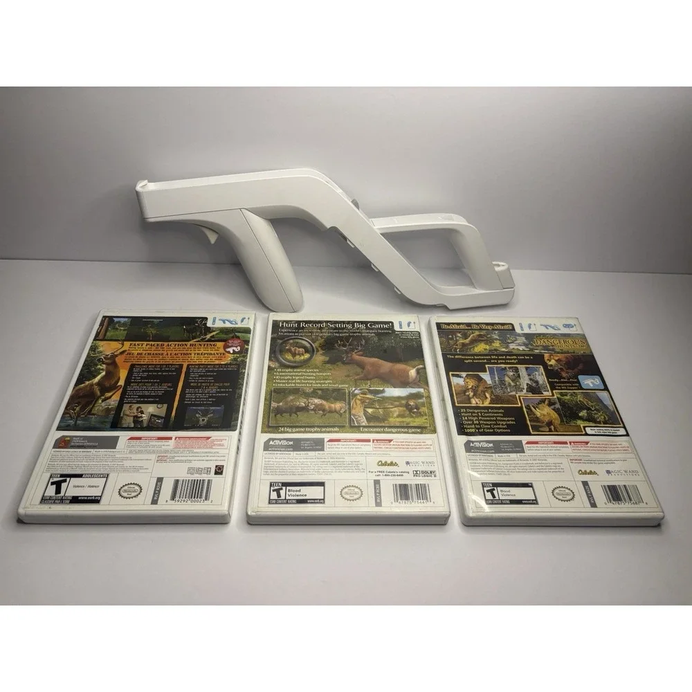 Cabela's Legendary Adventures Big Game Hunter Nintendo Wii Hunting Game Bundle